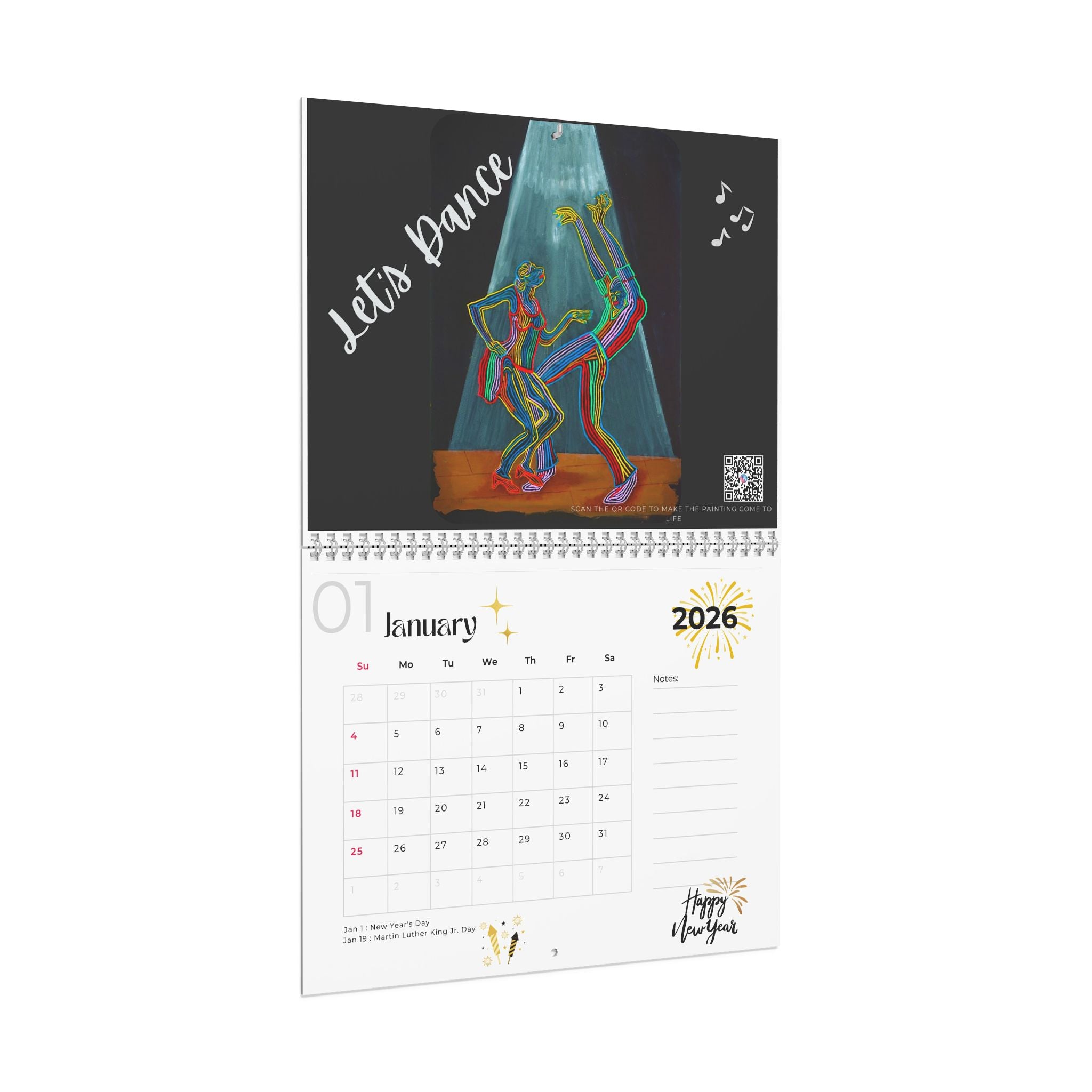 2026 O'Bannon Studios Interactive Jazz Series Calendar