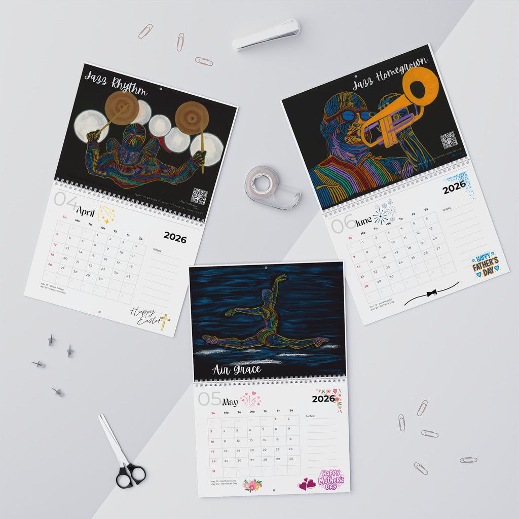 2026 O'Bannon Studios Interactive Jazz Series Calendar