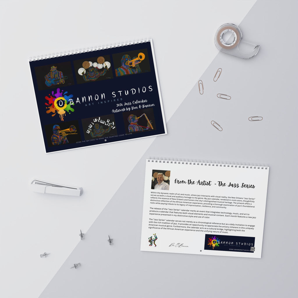 2026 O'Bannon Studios Interactive Jazz Series Calendar
