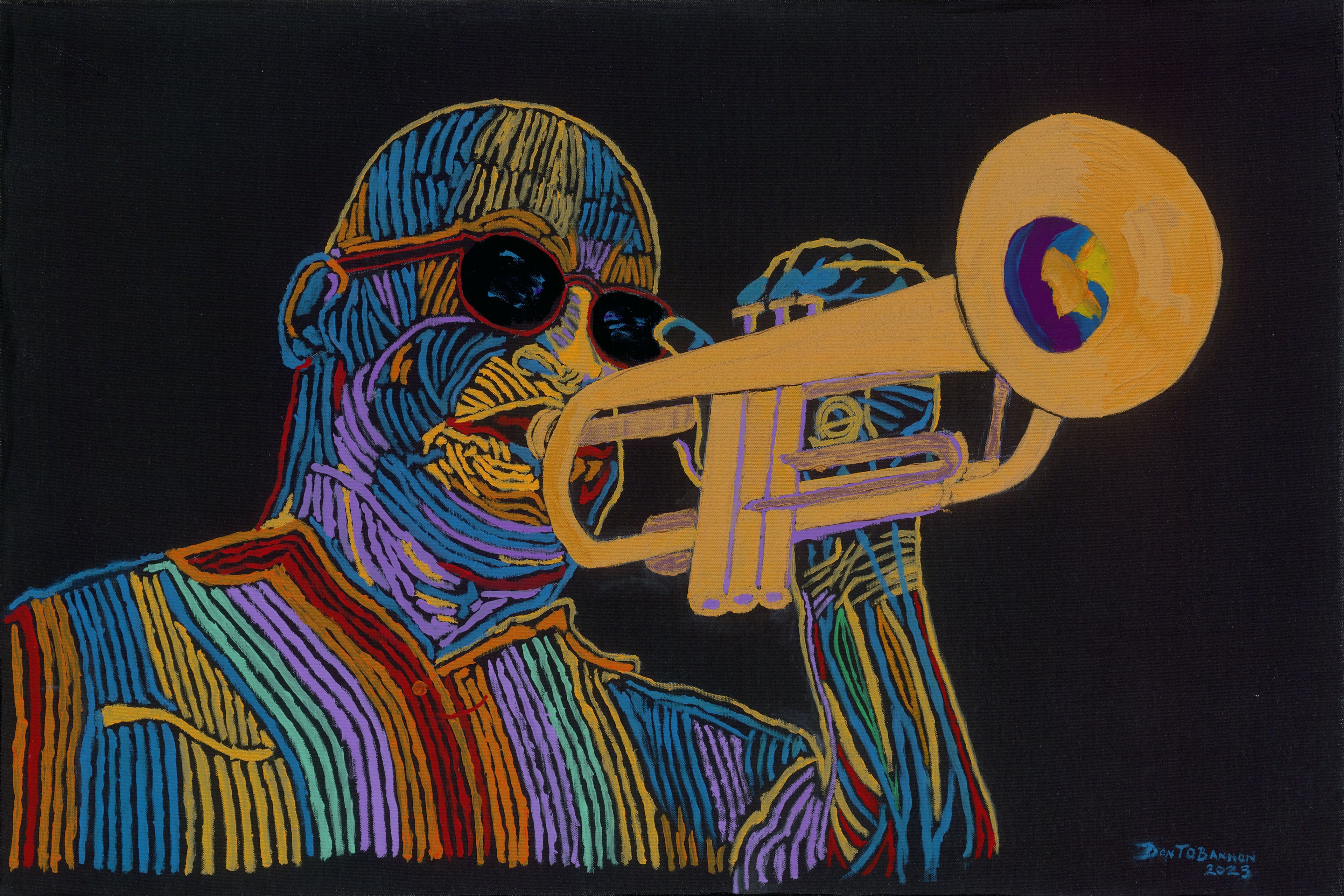 Jazz Homegrown Fine Art Print | Trumpet Jazz Wall Art | O'Bannon Studios