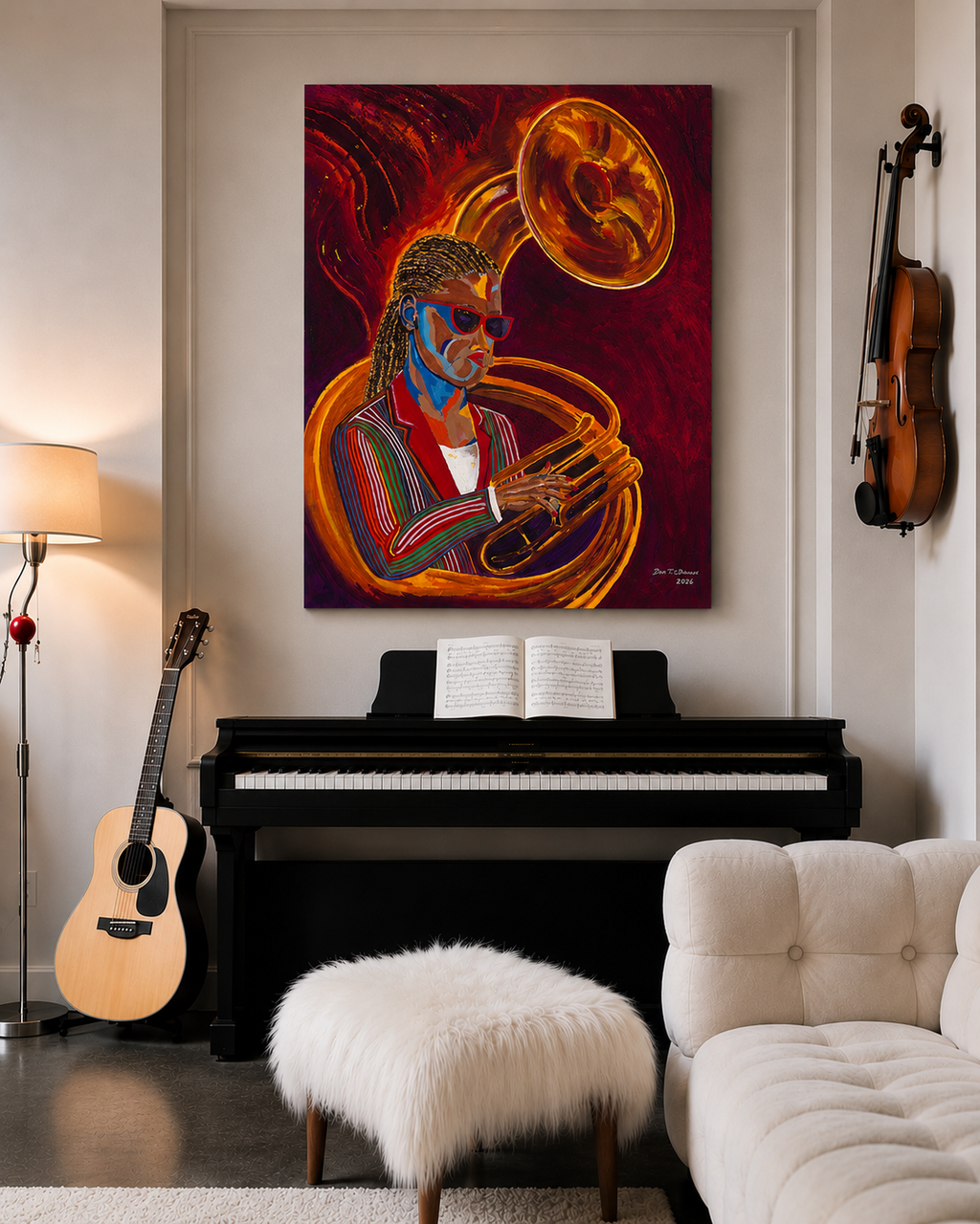 Second Line Jazz Fine Art Print | New Orleans Wall Art | O'Bannon Studios