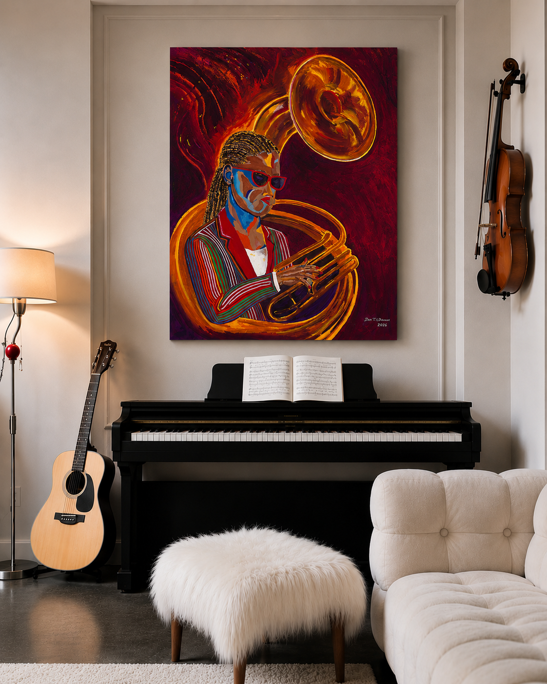 Second Line Jazz Fine Art Print | New Orleans Wall Art | O'Bannon Studios