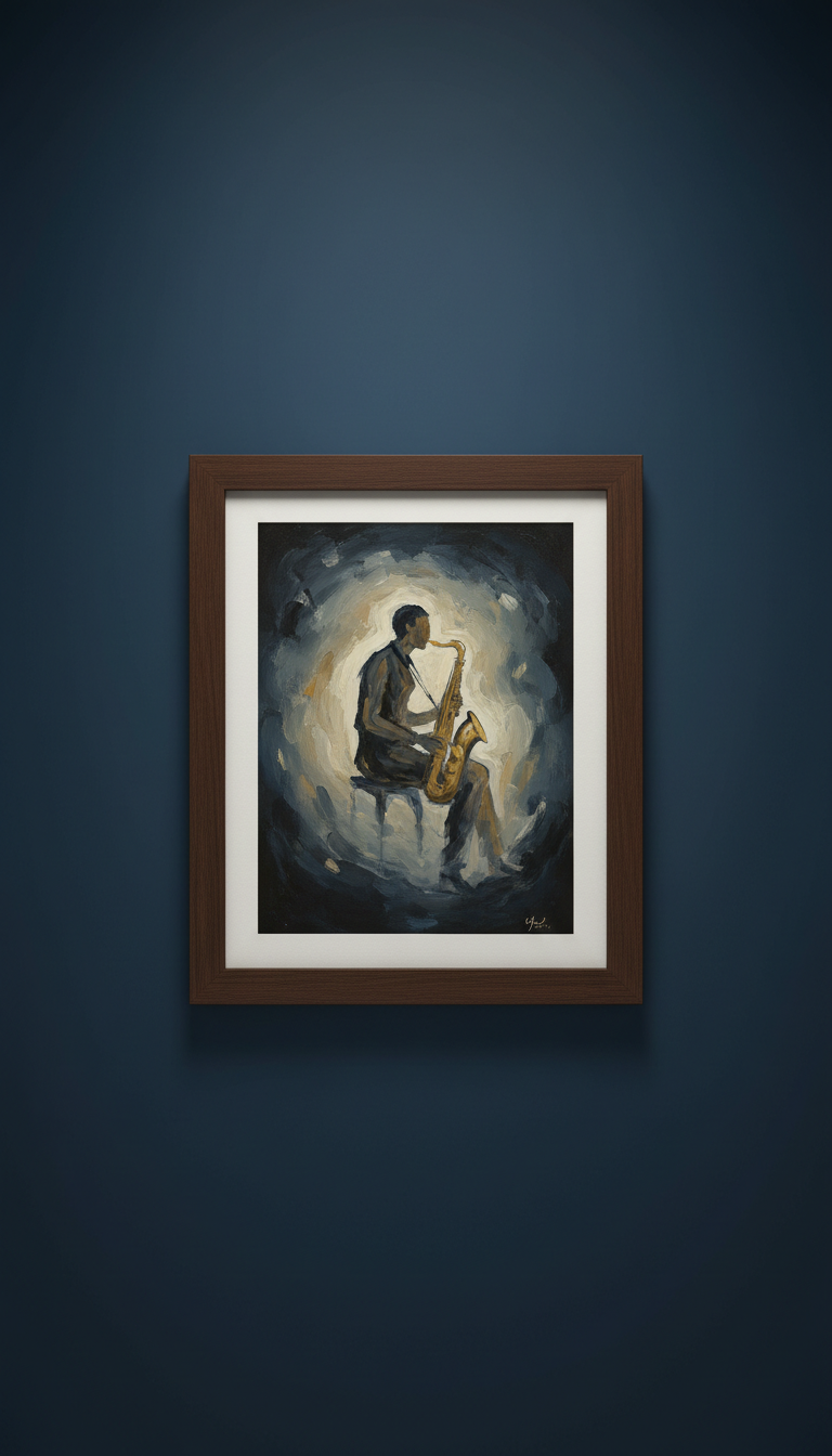 Framed original painting on canvas