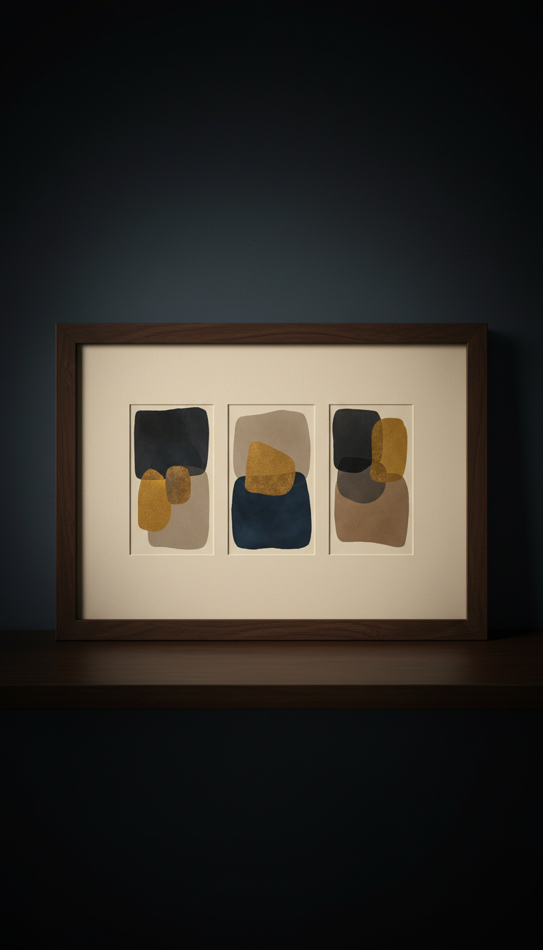 Gallery frame with archival art paper